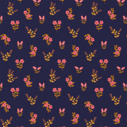 Printed Cotton INSANO Blue / Pink